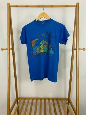 VTG 80s Ocean Pacific Wild Life Shark Surf Endangered Species T-Shirt YOUTH XL  - Image 1 of 4