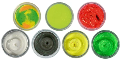 Berkley Power Bait Glitter Trout Bait Forellenteig Fisch Pellets 50 Gramm - Bild 1 von 4