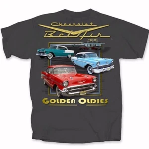 Chevy Chevrolet Belair Golden Oldies Short Sleeve T-Shirt NEW Fast Free Ship - Picture 1 of 8