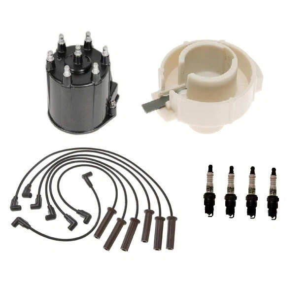 Kit de cables y bujías de tapa de rotor distribuidor ACDelco para Chevy Pontiac 2,8 L V6 Foto 1 de 1