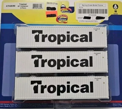 ATH28390 Athearn Tropical 40' Containers - Image 1 of 2