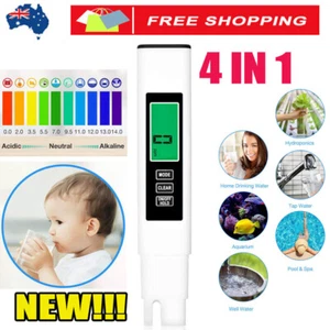 4in1 Drinking Water Tester Digital TDS PPM Meter Water Quality Purity Test Tool - Picture 1 of 14