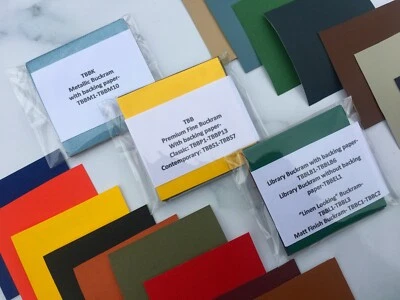 Bookbinding Cloth- Buckram Swatches- 9 options - Image 1 of 2