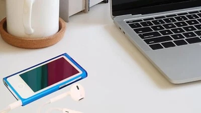 Case Cover for iPod Nano 7GEN Clear Blue Transparent Hard Snap-Skin Protect - Image 1 of 4