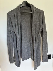 Banana Republic Cotton & Cashmere Blend Women's Long Soft Grey Cardigan Medium - Picture 1 of 6