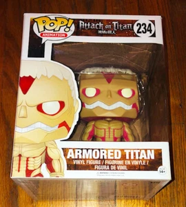 New Funko Pop Anime 236 Armored 6 Inch Attack on Titan Animation Vaulted Rare - Picture 1 of 12