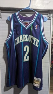 Mitchell & Ness Men's Larry Johnson Charlotte Hornets 1992-93 Swingman XL L M S - Picture 1 of 3