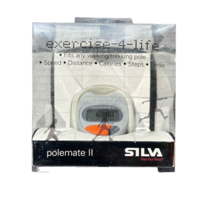 SILVA EXERCISE-4-LIFE POLEMATE II-On Walking  Trekking poles &Hiking-Timer/Speed - Image 1 of 4