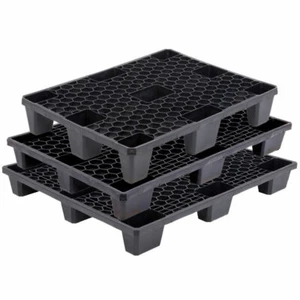 PALLET BANCALI PEDANE industriale forato 80 x 60 x 13,5 cm 9 Piedini 1 unita - Picture 1 of 1