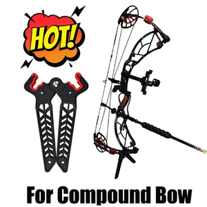 Archery Bow Kick Stand Holder Legs 3d Targets Hunting Compound Bows Support Rack - Picture 1 of 6
