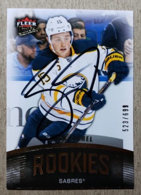 Jack Eichel Signed 2015 Ultra Rookie Autograph Hockey Card Sabres Auto RC /699 - Image 1 of 2