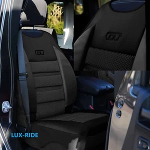 TRANSIT CUSTOM 2013 - 2023 DRIVER'S SEAT COVER MAT ARTIFICIAL LEATHER & FABRIC - Picture 1 of 7