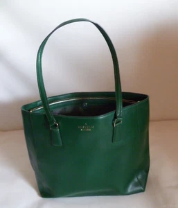 Kate Spade Perry Saffiano Leather Laptop Tote Bag Deep Jade RARE MSRP $459 Green - Picture 1 of 24