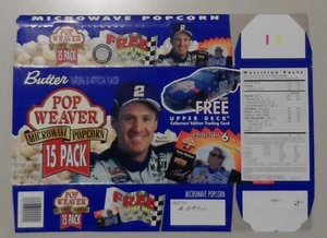 Rusty Wallace NASCAR Pop Weaver Popcorn Box - Empty, Flattened - Picture 1 of 2