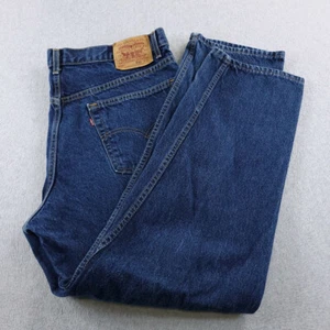 Vintage Levis 550 Jeans Mens 42X32 Blue Tapered Made in USA Denim Relaxed Fit - Picture 1 of 13