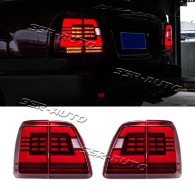 For Lexus LX470 Smoke Black LED Rear Lamps Taillights Dynamic Signal 1998-2007 - Image 1 of 4
