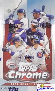 2022 Topps Chrome Update Baseball Factory Sealed HOBBY Box-24 PURPLE PARALLELS! 