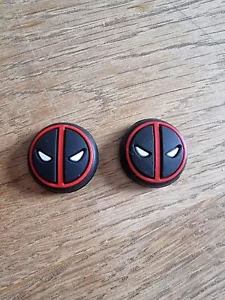 1 x DEADPOOL Rubber Controller Thumb Grips PS4 PS5 Cover Pads Analog Xbox One UK - Picture 1 of 1