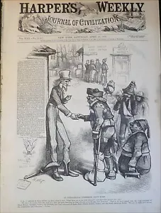 Black America Theatre 1878 Turkey Russia Peace - Gatling Gun - South Street NY - Imagen 1 de 5
