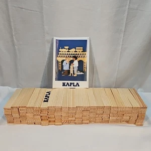 Vintage KAPLA Wooden Building Block Plank Set 200 Pieces w/ Original Carry Box - Picture 1 of 2