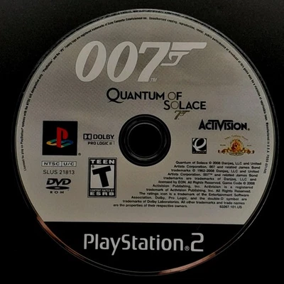 James Bond 007: Quantum of Solace - PlayStation 2 - PS2 - Disc Only - Resurfaced - Image 1 of 2