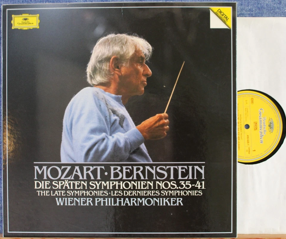 Bernstein. Mozart (Six last symphonies). DGG 419 427 (3) Box, dig. NM - Image 1 of 1