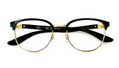 Ray-Ban Eyeglasses  RB8422 2890 Black on Gold Gray Carbon Fiber 52-19-145 - Image 1 of 3