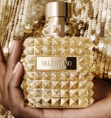 Valentino Born In Roma The GOLD 100 ml/3,4 OZ eau de parfum spray ~ sellado ~ nuevo en caja ~ auténtico Foto 1 de 4