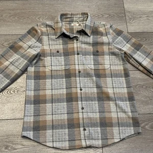 Faherty Legend Sweater Shirt Button Up Western Outpost Plaid Shirt Women Medium - Picture 1 of 5