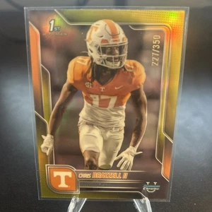 2025 Bowman Chrome University Chris Brazzell II Yellow Refractor /350 Tennessee - Bild 1 von 2