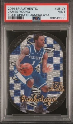 2014-15 SP Auténtico James Young Estilo Actualización Jambalaya Troquelado Inserto PSA 9 BV$ Foto 1 de 3