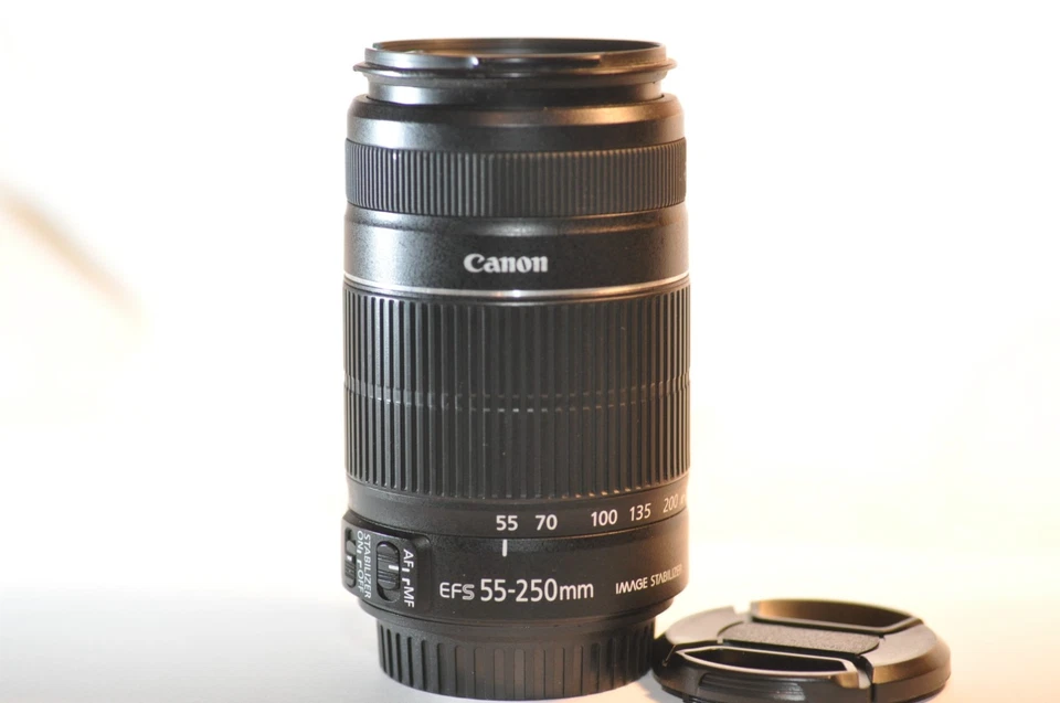 Canon EF-S 55-250mm f/4-5.6 IS lens READ for Digital EOS 90D 80D 70D T8 T7 T5 7D - Image 1 of 4