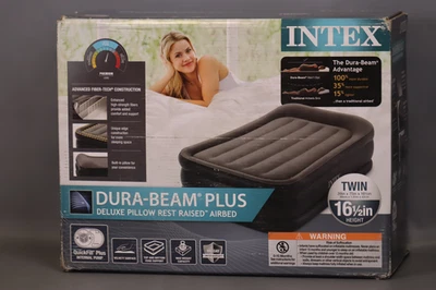 Intex: Dura-Beam: Plus Deluxe Pillow Rest Airbed - Twin - 16.5 - Image 1 of 4