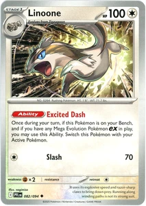 Linoone 082/094 - ME02 Phantasmal Flames PFL - Pokemon - NM/M English - Picture 1 of 1