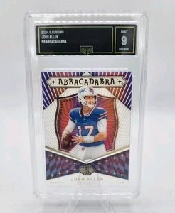 Josh Allen 2024 Panini Illusions Abracadabra #8 Buffalo Bills GMA Graded Mint 9 - Bild 1 von 2