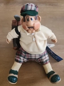 Russ Berrie Stew Mulligan von Kathleen Kelly Critter Factory 2904 Golfer in kariert - Bild 1 von 21