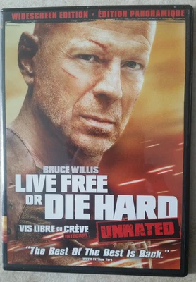 Live Free or Die Hard DVD, 2007 Widescreen, Unrated Edition. Pre-owned. Like New - Image 1 of 2