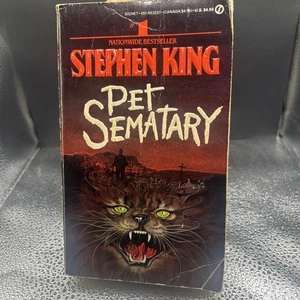 Pet Sematary-Stephen King [FIRST EDITION paper cover - Picture 1 of 3