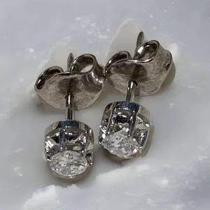 💎 Brillantohrstecker Platin 0,46ct si 1 - si 2 Farbe: W (Wesselton) 1.300€ 💎 - Bild 1 von 14