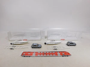 Wiking 1:87 H0 2x 097 01 40 Autovettura VW Touareg Con Trailer Barca Mint + Box - Foto 1 di 5