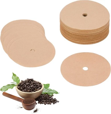 Filtros de café percolador sin blanquear 200 piezas, 3,75 pulgadas desechables marrón  Foto 1 de 4