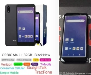 Verizon ORBIC MAUI+ 32GB CDMA-GSM UNLOCKED T-MOBILE/StraightTalk/TracFone - Picture 1 of 11