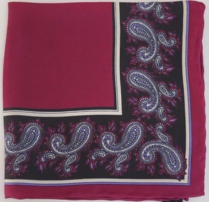 NWOT Authentic MICHELSONS OF LONDON Silk Pocket Square Handkerchief  - Picture 1 of 4