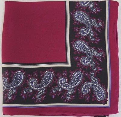 Pañuelo cuadrado de bolsillo de seda MICHELSONS OF LONDON NUEVO SIN ETIQUETAS auténtico  Foto 1 de 4