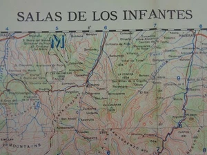 WW2 (1942) British Military Map entitled "SALAS DE LOS INFANTES" - Picture 1 of 7