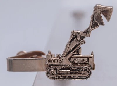 Vintage - Grampo promocional para gravata Drott Bulldozer Loader - Mercury Industries - Imagem 1 de 3
