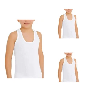 3-6-12 Pack Kinder Jungen Unterhemden Feinripp Tank Top Achselhemd K-70 - Bild 1 von 4