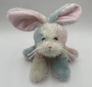 Webkinz Ganz Furry Pastel Bunny Rabbit 8" Plush Cotton Candy #HM174 No Code - Picture 1 of 9