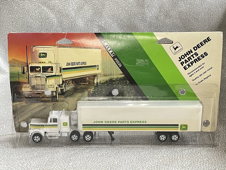 Ertl John Deere Parts Express Tractor Trailer 5535 1991