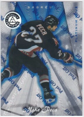 1997-98 Totally Certified Platinum Blue #99 Mike Peca /3099 Free Shipping - Image 1 of 2